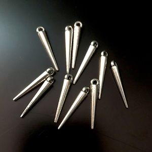 Silver and Gold Spike Charms